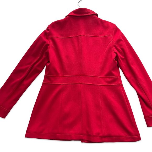Red Stylish INC Coat with gold details Size Large. - Picture 6 of 15